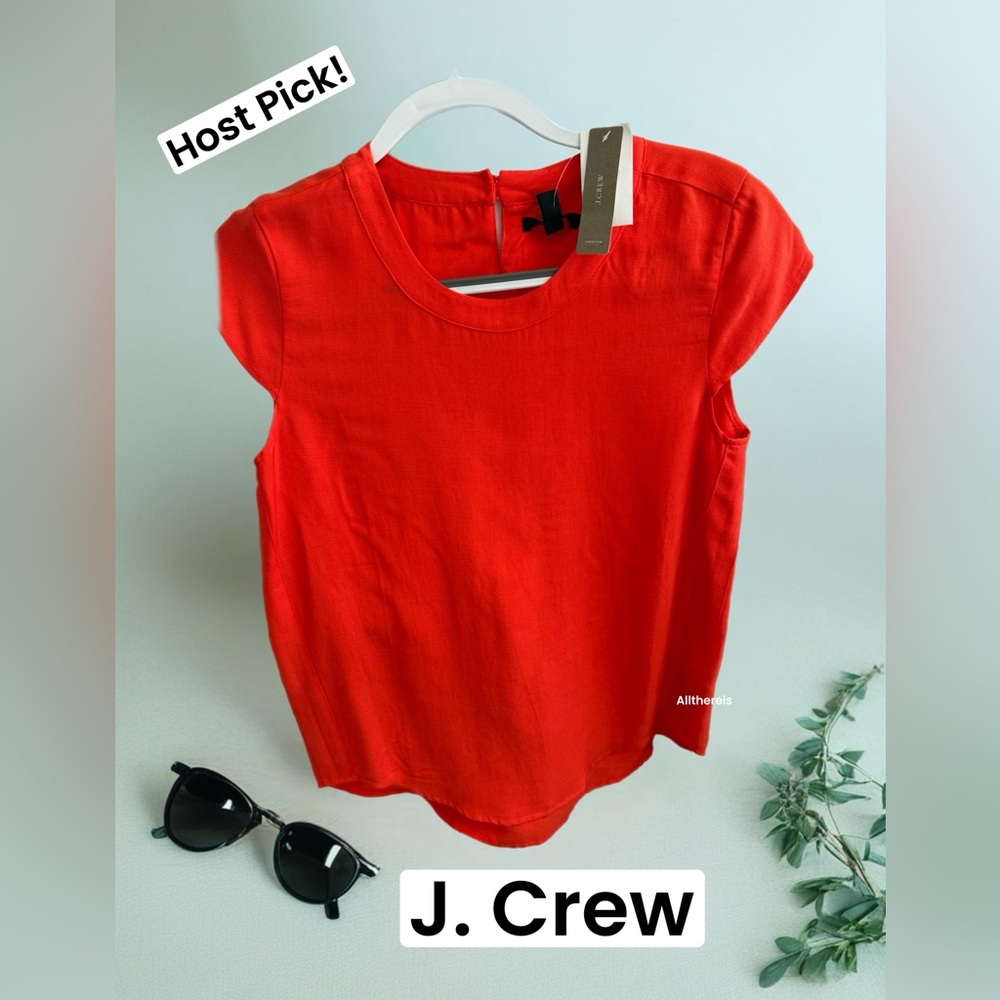 🎉NWT J. Crew Drapey Oxford top size 4
